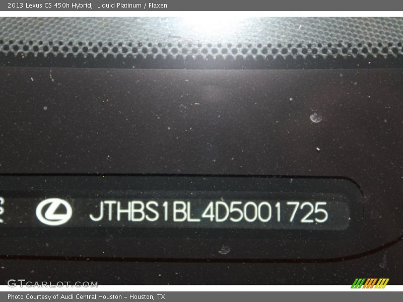 Liquid Platinum / Flaxen 2013 Lexus GS 450h Hybrid