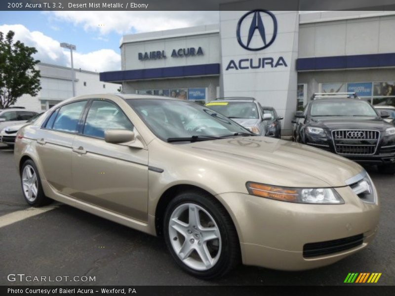 Desert Mist Metallic / Ebony 2005 Acura TL 3.2