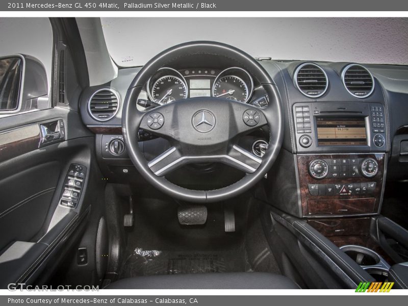 Palladium Silver Metallic / Black 2011 Mercedes-Benz GL 450 4Matic