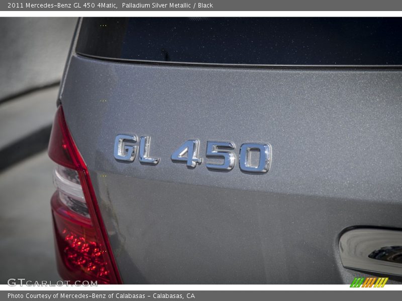 Palladium Silver Metallic / Black 2011 Mercedes-Benz GL 450 4Matic