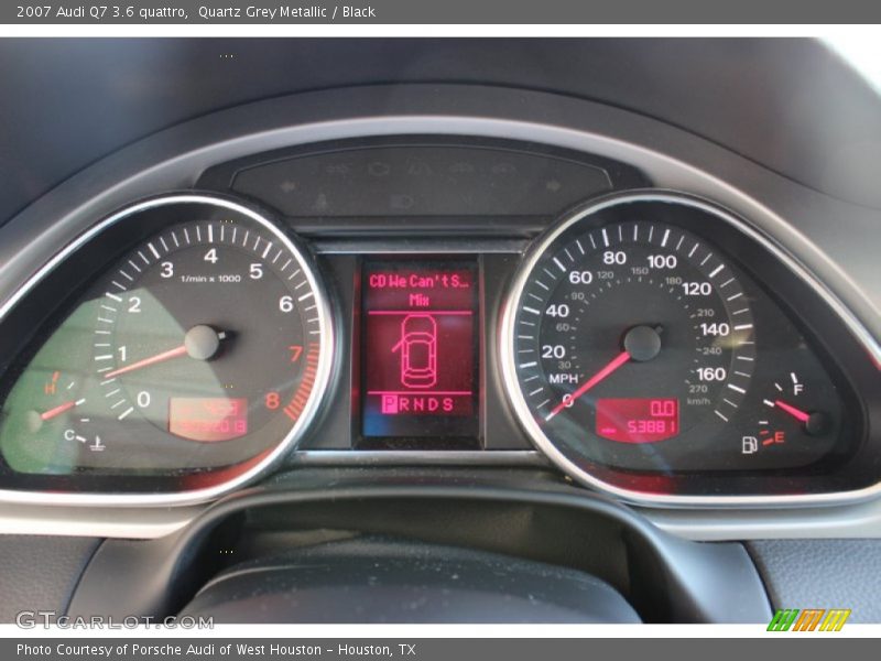 Quartz Grey Metallic / Black 2007 Audi Q7 3.6 quattro