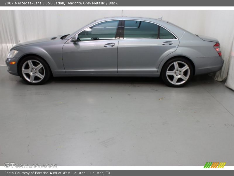 Andorite Grey Metallic / Black 2007 Mercedes-Benz S 550 Sedan