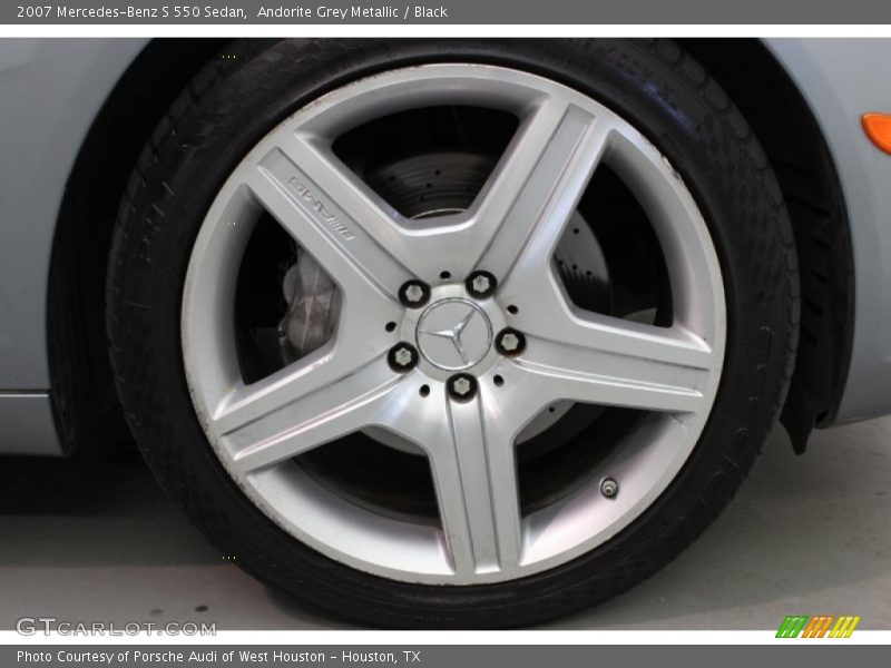 Andorite Grey Metallic / Black 2007 Mercedes-Benz S 550 Sedan
