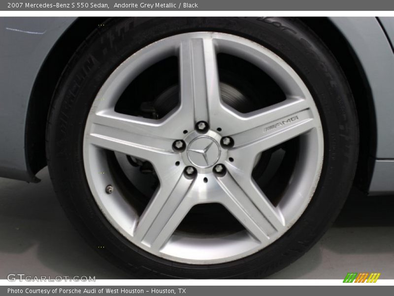 Andorite Grey Metallic / Black 2007 Mercedes-Benz S 550 Sedan