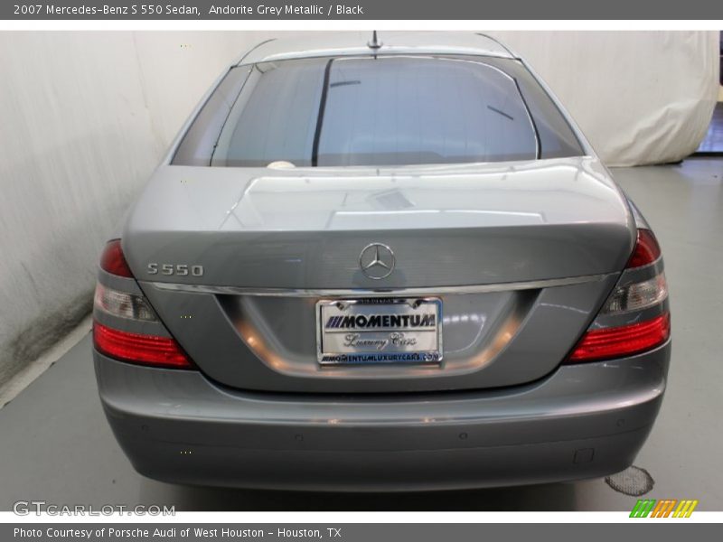 Andorite Grey Metallic / Black 2007 Mercedes-Benz S 550 Sedan