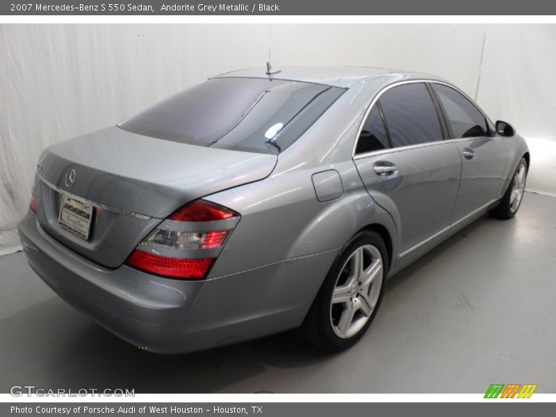 Andorite Grey Metallic / Black 2007 Mercedes-Benz S 550 Sedan