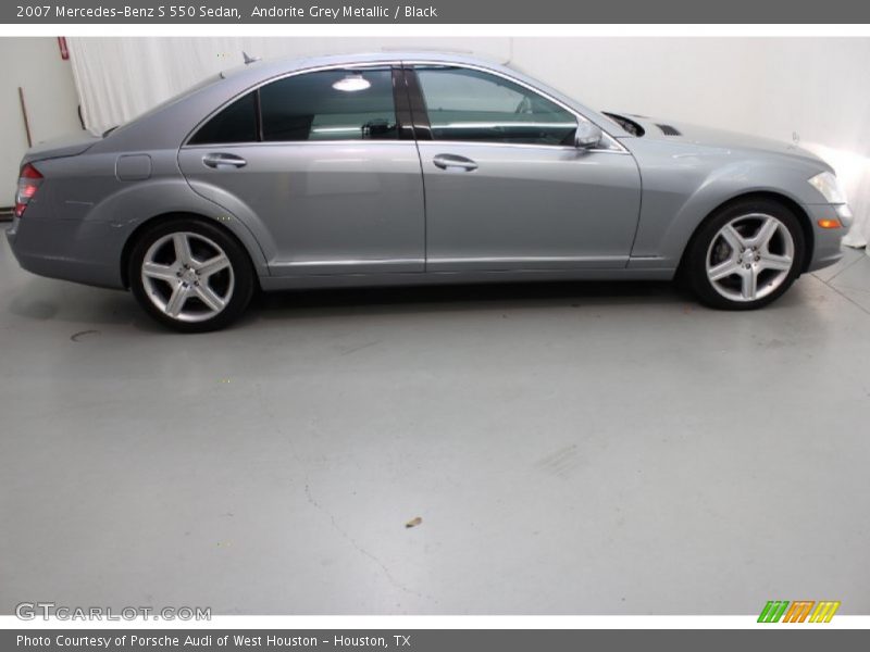 Andorite Grey Metallic / Black 2007 Mercedes-Benz S 550 Sedan