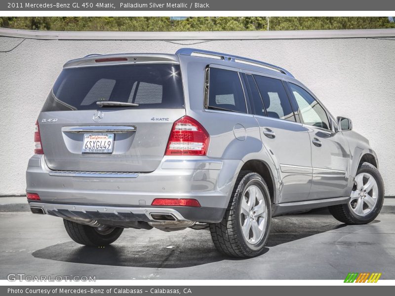 Palladium Silver Metallic / Black 2011 Mercedes-Benz GL 450 4Matic