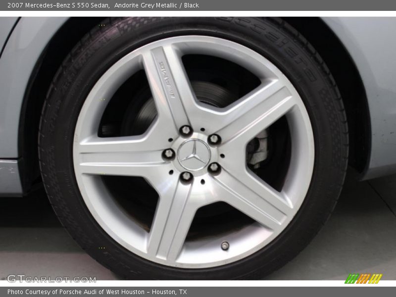 Andorite Grey Metallic / Black 2007 Mercedes-Benz S 550 Sedan