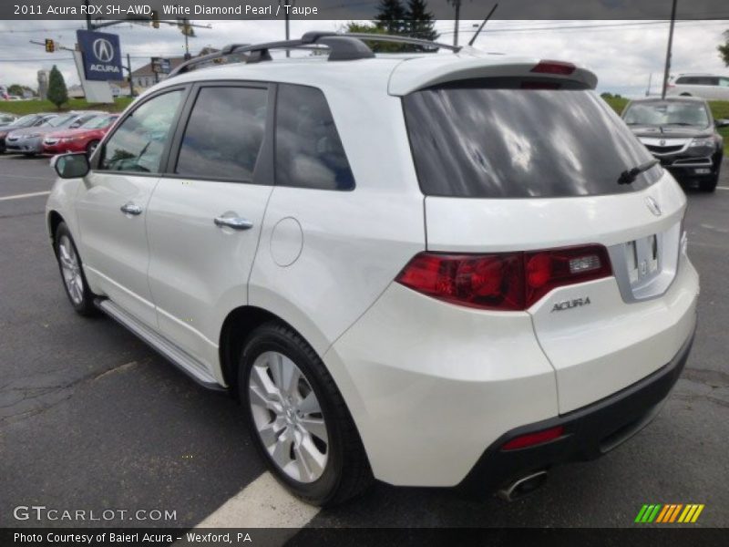 White Diamond Pearl / Taupe 2011 Acura RDX SH-AWD