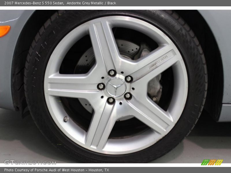 Andorite Grey Metallic / Black 2007 Mercedes-Benz S 550 Sedan