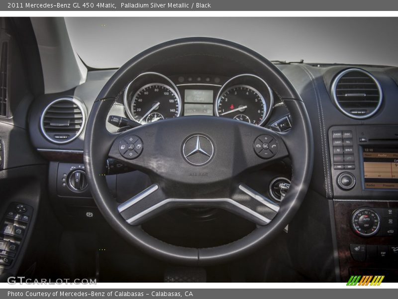 Palladium Silver Metallic / Black 2011 Mercedes-Benz GL 450 4Matic
