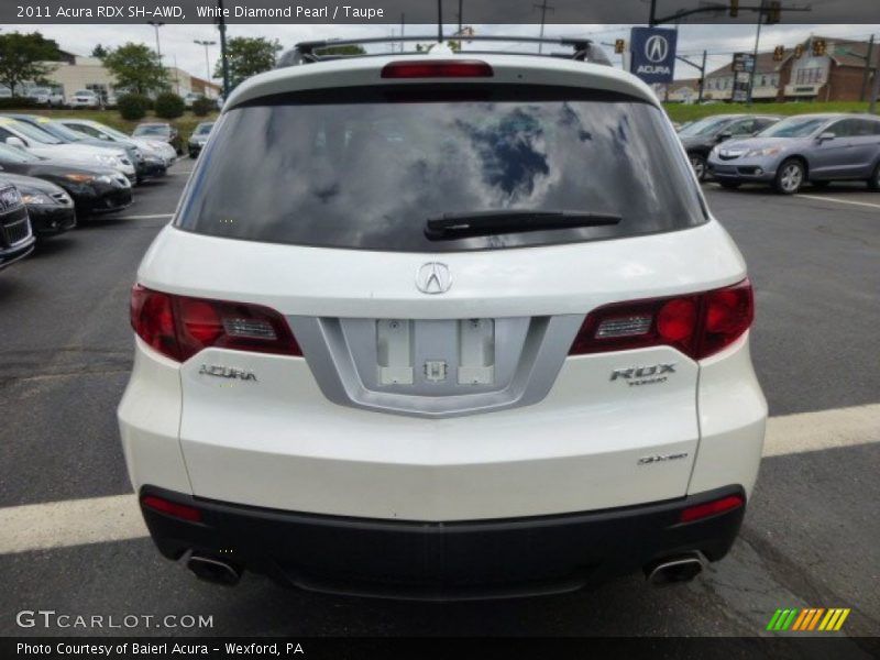White Diamond Pearl / Taupe 2011 Acura RDX SH-AWD