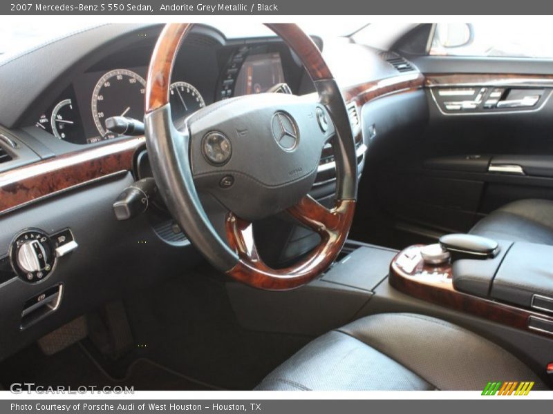Andorite Grey Metallic / Black 2007 Mercedes-Benz S 550 Sedan