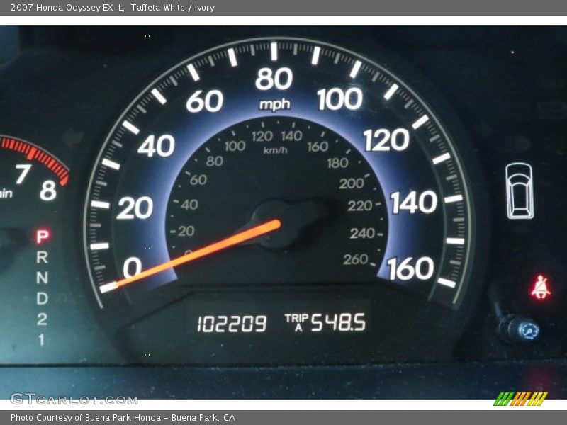 Taffeta White / Ivory 2007 Honda Odyssey EX-L