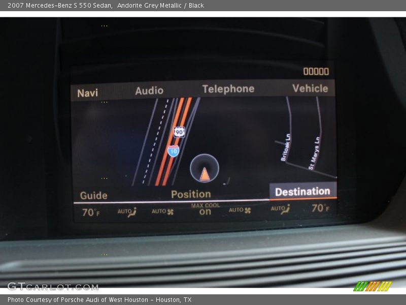 Andorite Grey Metallic / Black 2007 Mercedes-Benz S 550 Sedan