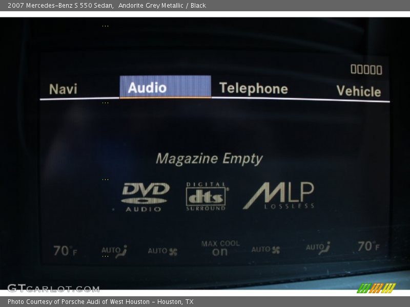 Andorite Grey Metallic / Black 2007 Mercedes-Benz S 550 Sedan