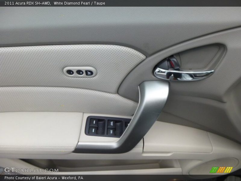 White Diamond Pearl / Taupe 2011 Acura RDX SH-AWD