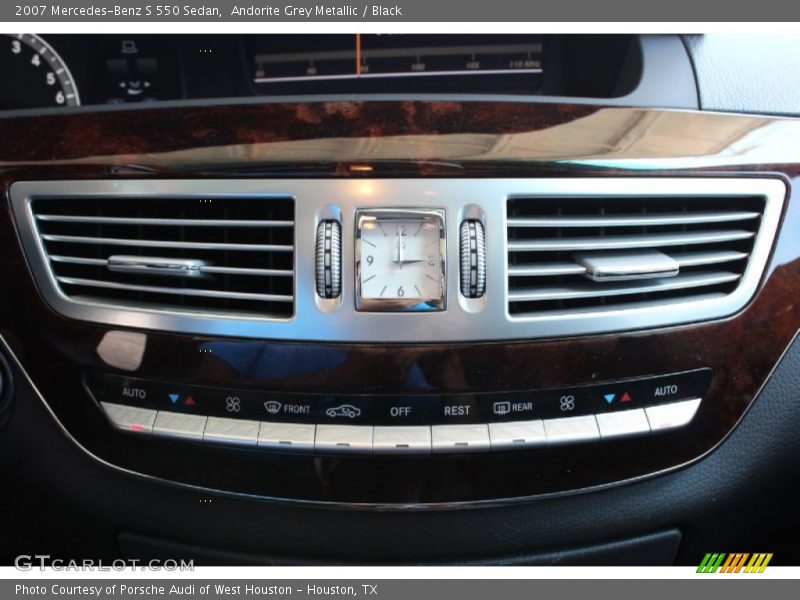 Andorite Grey Metallic / Black 2007 Mercedes-Benz S 550 Sedan