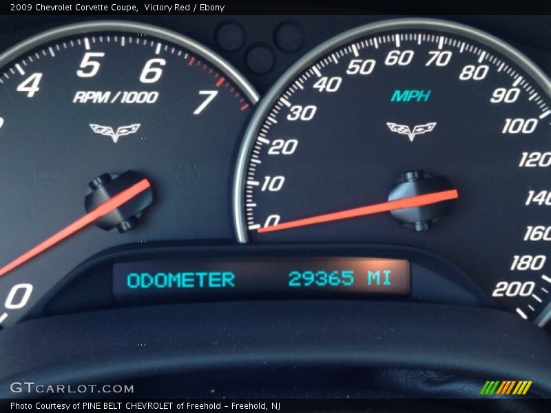 Victory Red / Ebony 2009 Chevrolet Corvette Coupe