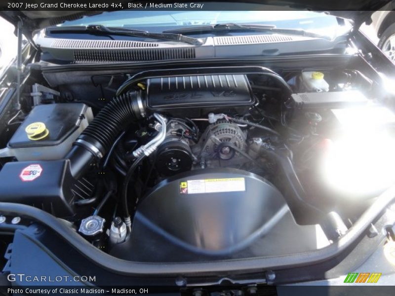Black / Medium Slate Gray 2007 Jeep Grand Cherokee Laredo 4x4