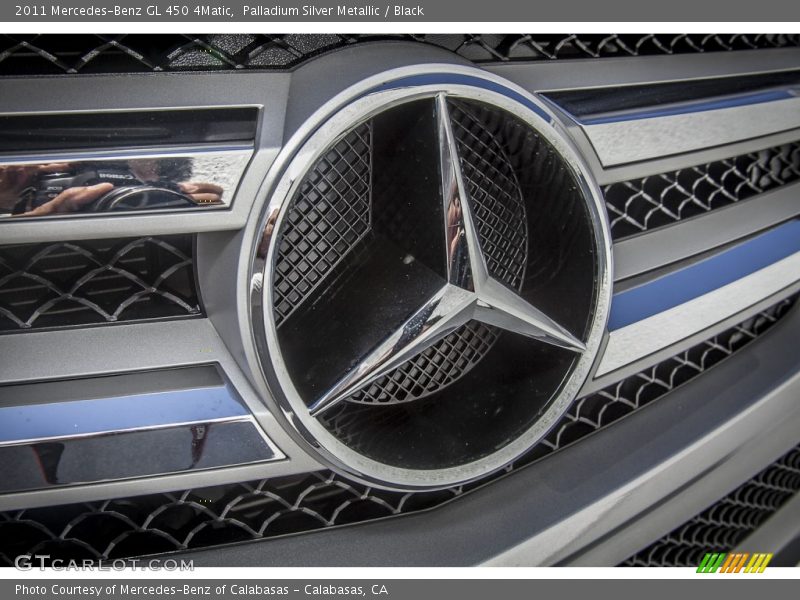 Palladium Silver Metallic / Black 2011 Mercedes-Benz GL 450 4Matic