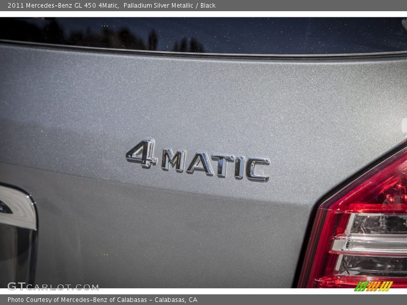 Palladium Silver Metallic / Black 2011 Mercedes-Benz GL 450 4Matic