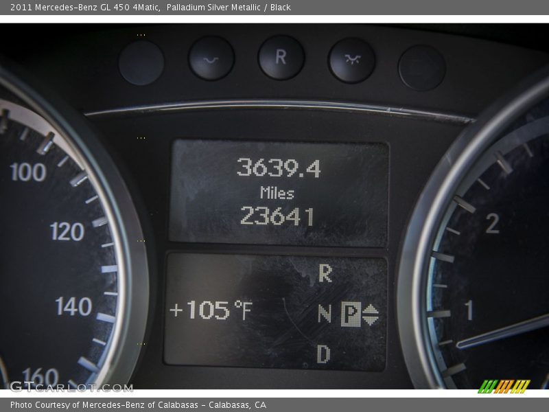 Palladium Silver Metallic / Black 2011 Mercedes-Benz GL 450 4Matic