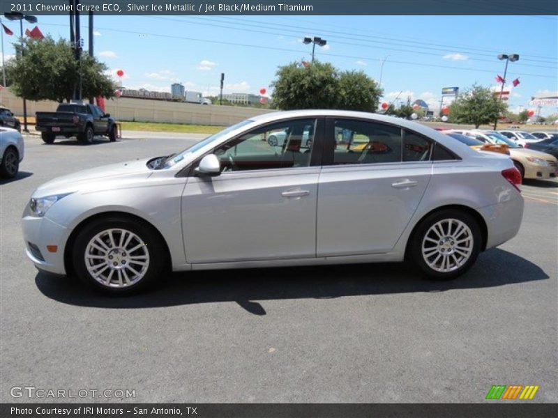 Silver Ice Metallic / Jet Black/Medium Titanium 2011 Chevrolet Cruze ECO