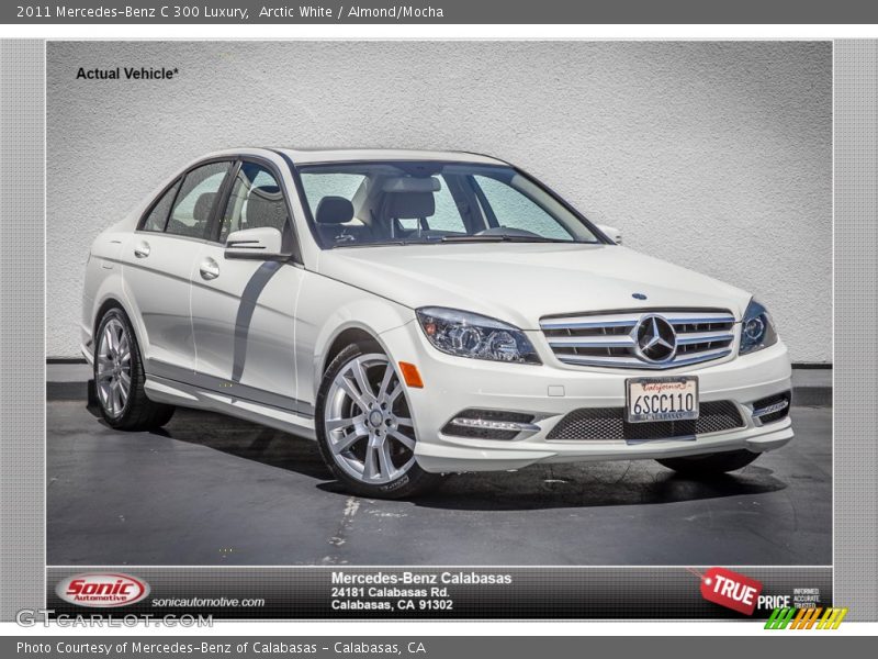 Arctic White / Almond/Mocha 2011 Mercedes-Benz C 300 Luxury
