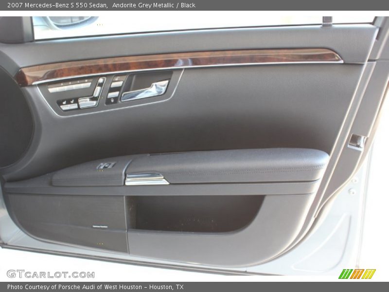 Andorite Grey Metallic / Black 2007 Mercedes-Benz S 550 Sedan