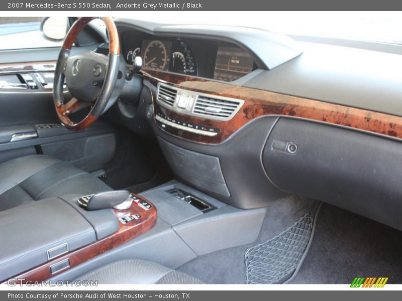 Andorite Grey Metallic / Black 2007 Mercedes-Benz S 550 Sedan