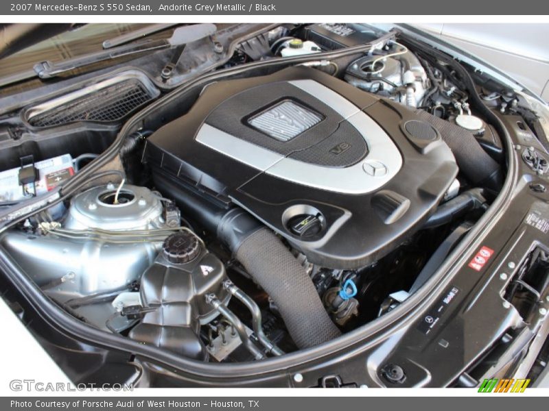 Andorite Grey Metallic / Black 2007 Mercedes-Benz S 550 Sedan