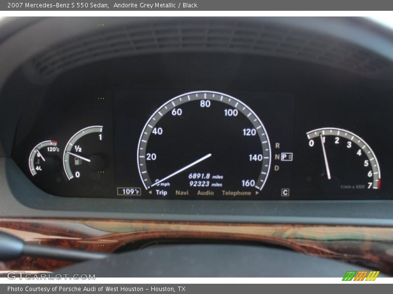 Andorite Grey Metallic / Black 2007 Mercedes-Benz S 550 Sedan