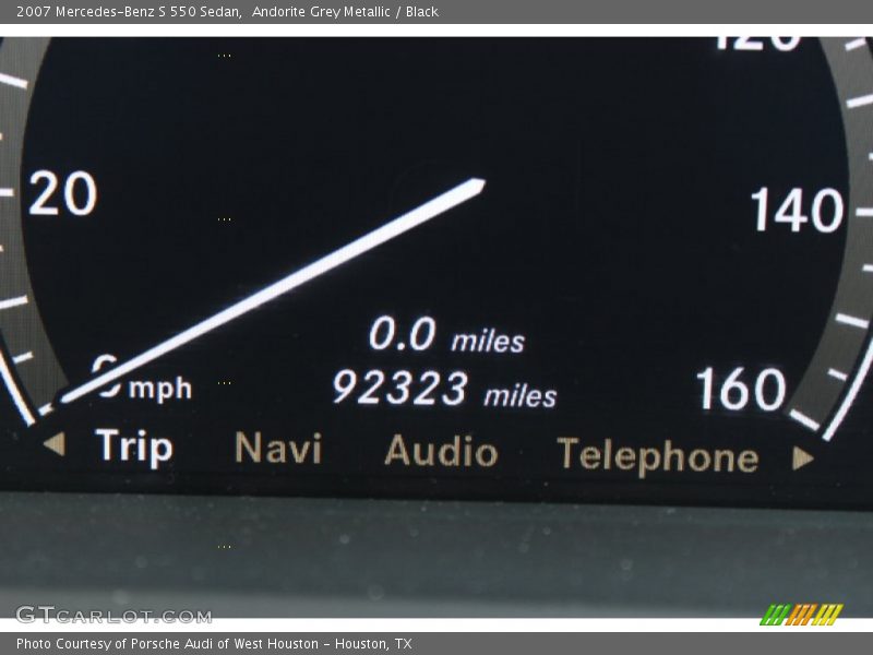 Andorite Grey Metallic / Black 2007 Mercedes-Benz S 550 Sedan
