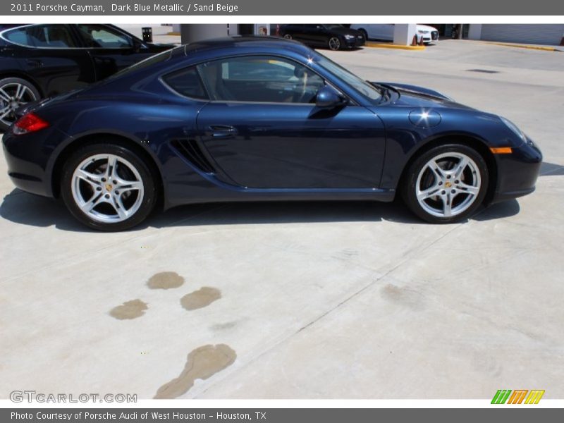 Dark Blue Metallic / Sand Beige 2011 Porsche Cayman