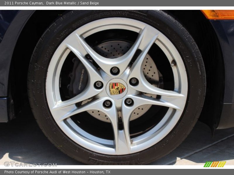 Dark Blue Metallic / Sand Beige 2011 Porsche Cayman