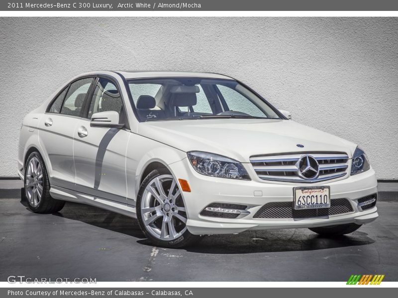 Arctic White / Almond/Mocha 2011 Mercedes-Benz C 300 Luxury