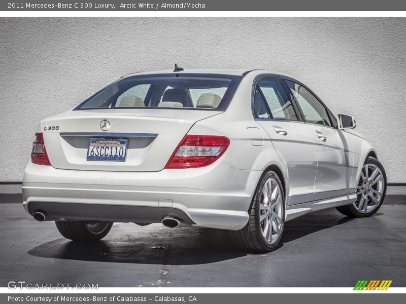 Arctic White / Almond/Mocha 2011 Mercedes-Benz C 300 Luxury