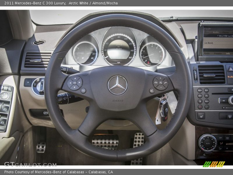 Arctic White / Almond/Mocha 2011 Mercedes-Benz C 300 Luxury