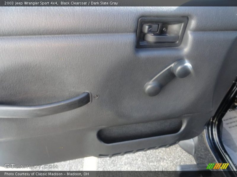 Black Clearcoat / Dark Slate Gray 2003 Jeep Wrangler Sport 4x4