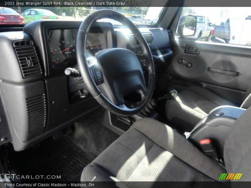 Black Clearcoat / Dark Slate Gray 2003 Jeep Wrangler Sport 4x4