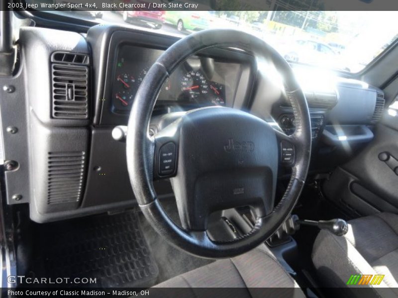 Black Clearcoat / Dark Slate Gray 2003 Jeep Wrangler Sport 4x4