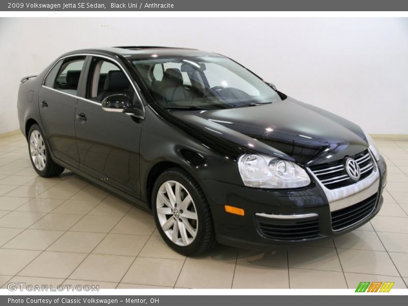 Black Uni / Anthracite 2009 Volkswagen Jetta SE Sedan