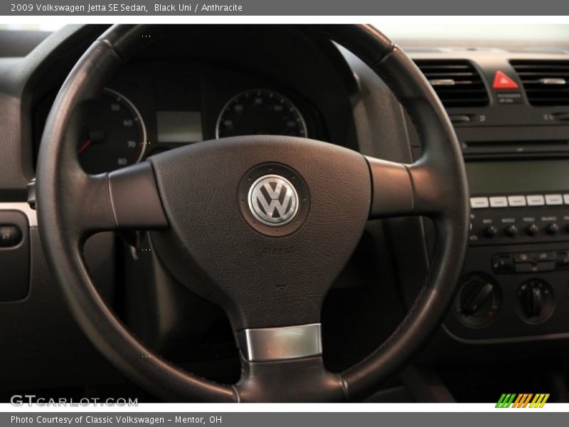 Black Uni / Anthracite 2009 Volkswagen Jetta SE Sedan