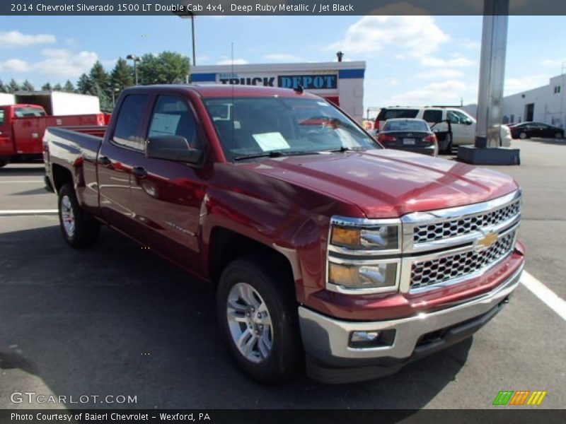 Deep Ruby Metallic / Jet Black 2014 Chevrolet Silverado 1500 LT Double Cab 4x4