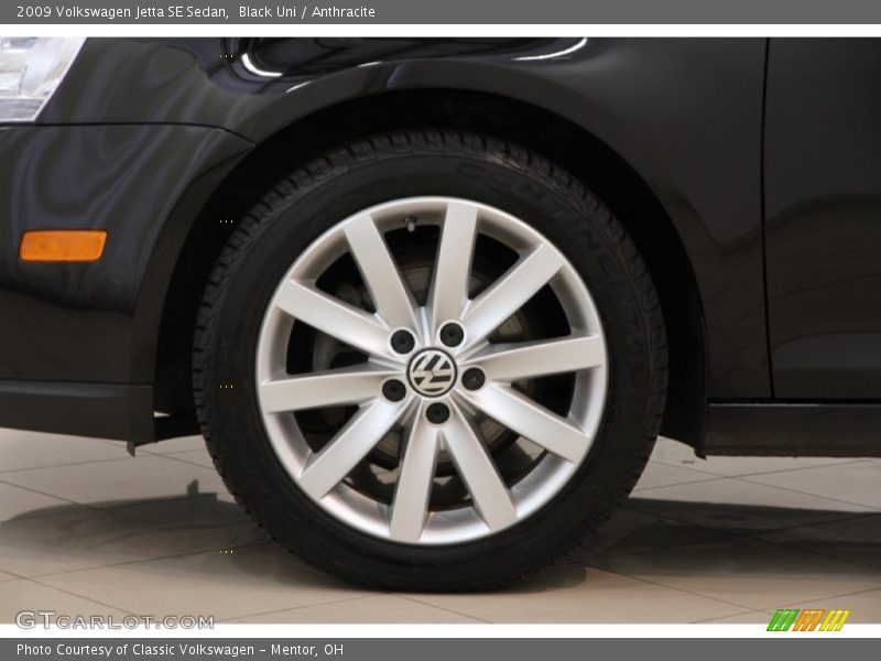 Black Uni / Anthracite 2009 Volkswagen Jetta SE Sedan