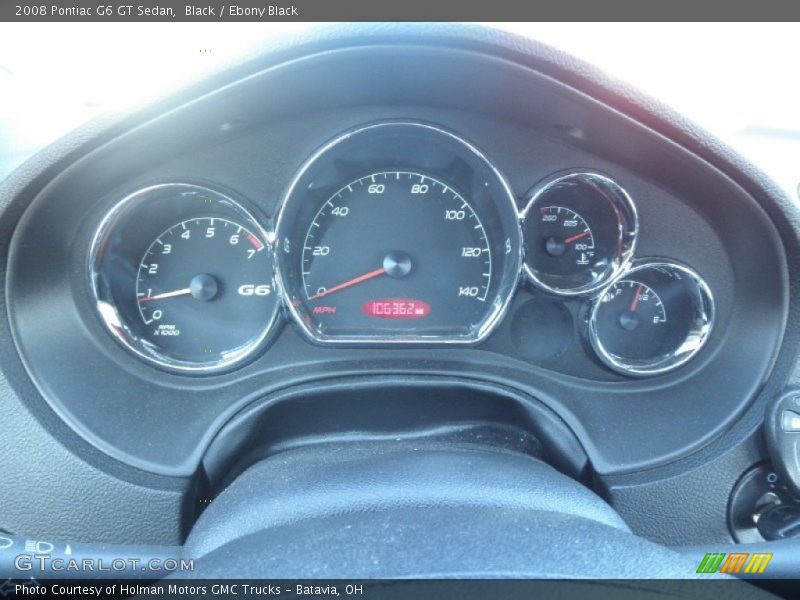Black / Ebony Black 2008 Pontiac G6 GT Sedan