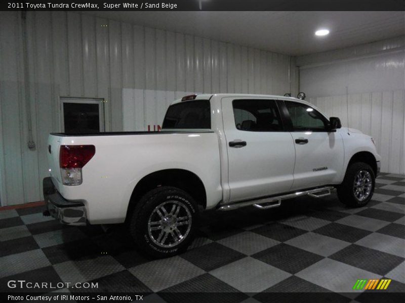 Super White / Sand Beige 2011 Toyota Tundra CrewMax