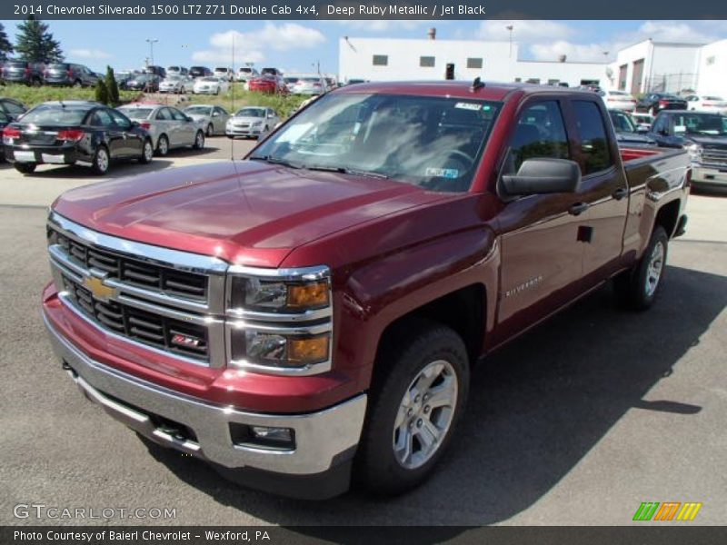 Deep Ruby Metallic / Jet Black 2014 Chevrolet Silverado 1500 LTZ Z71 Double Cab 4x4